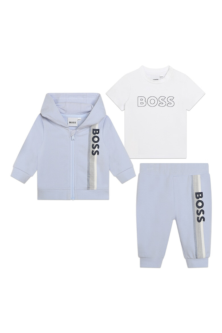 BOSS Kidswear Спортен екип с качулка лого и тениска - Pepit.bg