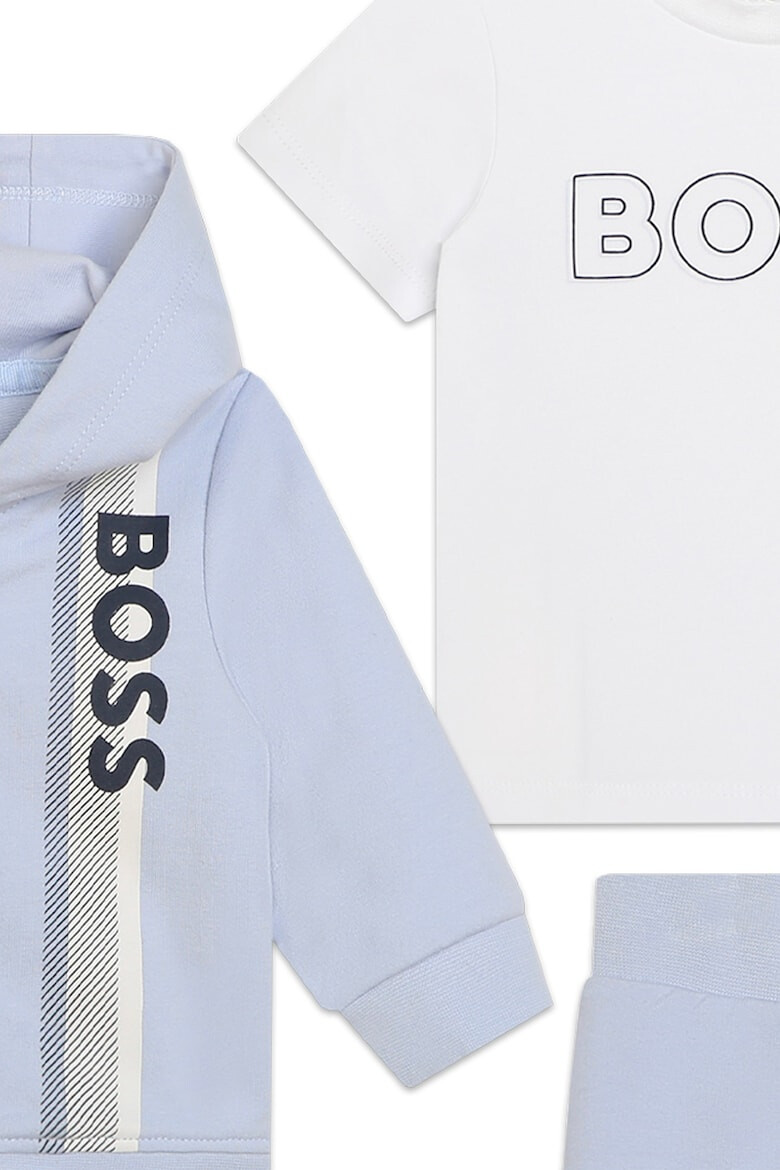 BOSS Kidswear Спортен екип с качулка лого и тениска - Pepit.bg