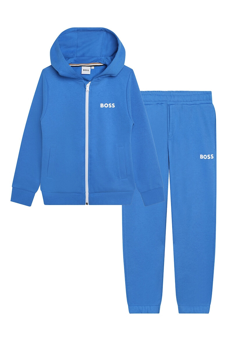 BOSS Kidswear Спортен екип с лого и качулка - Pepit.bg