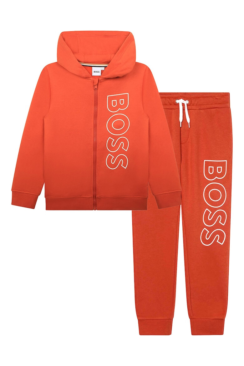 BOSS Kidswear Спортен екип с лого и качулка - Pepit.bg