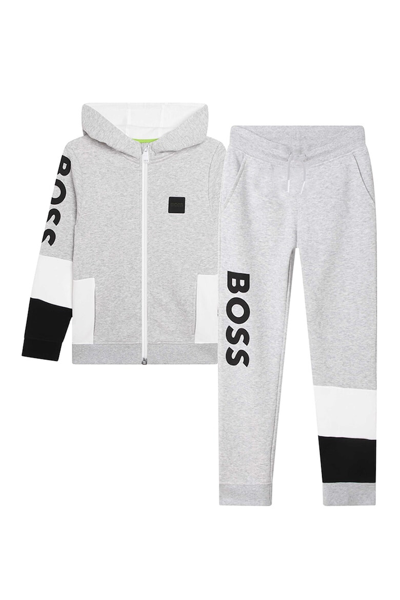 BOSS Kidswear Спортен екип с цип и лого - Pepit.bg