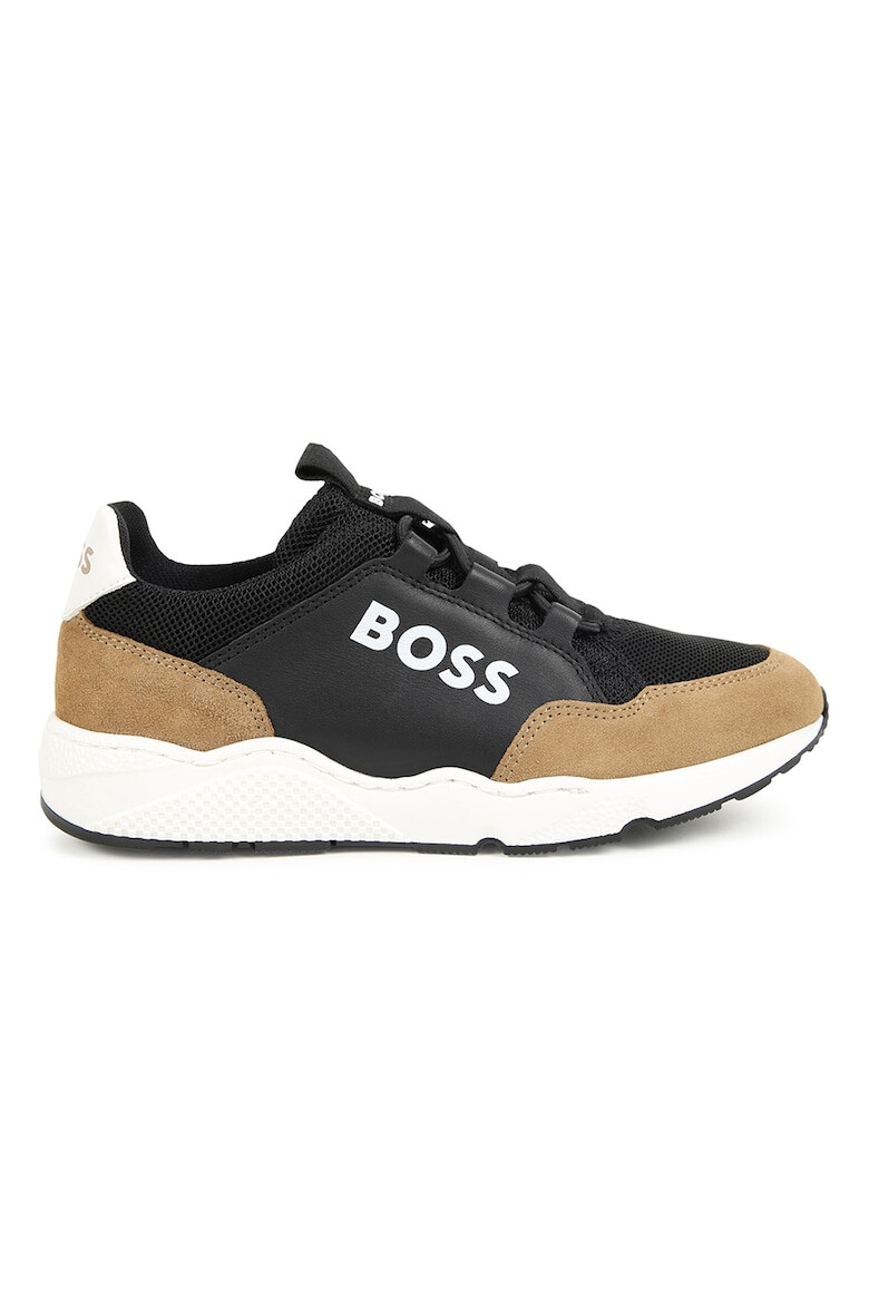 BOSS Kidswear Спортни обувки с велур - Pepit.bg