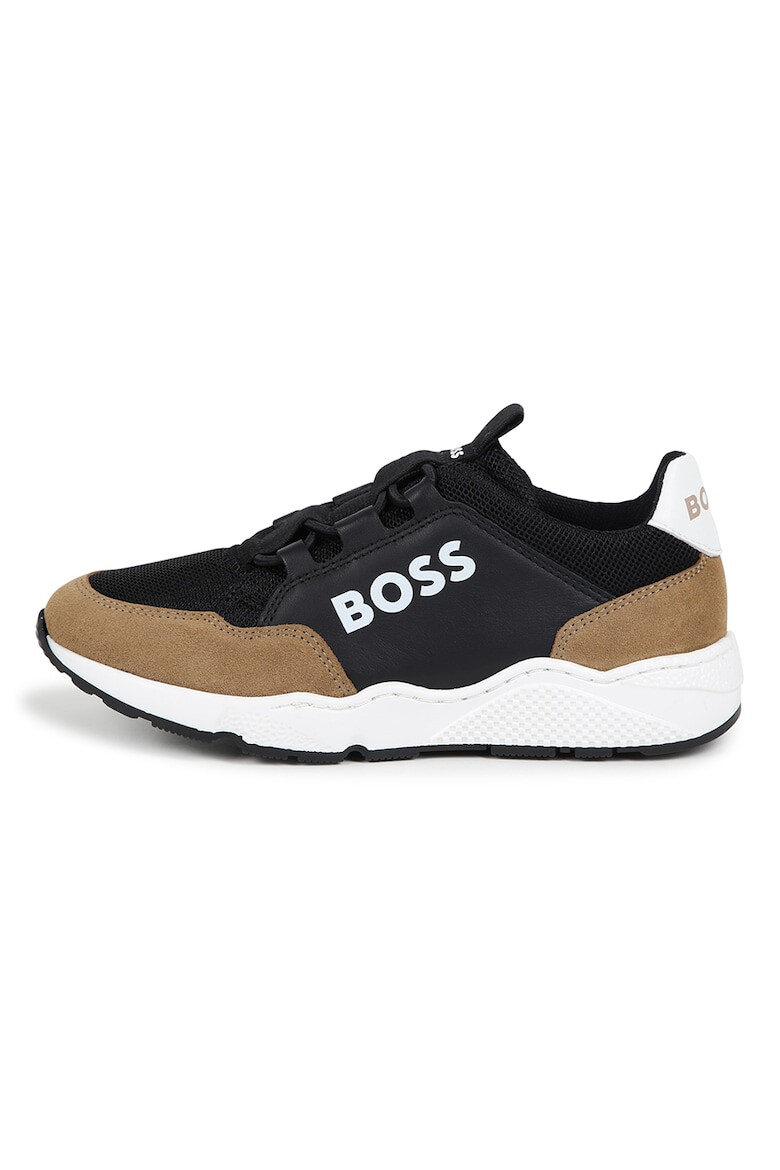 BOSS Kidswear Спортни обувки с велур - Pepit.bg