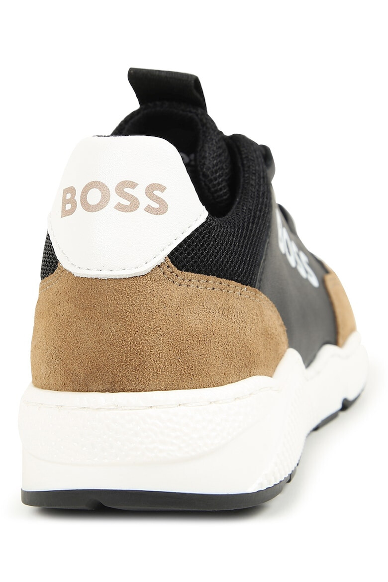 BOSS Kidswear Спортни обувки с велур - Pepit.bg