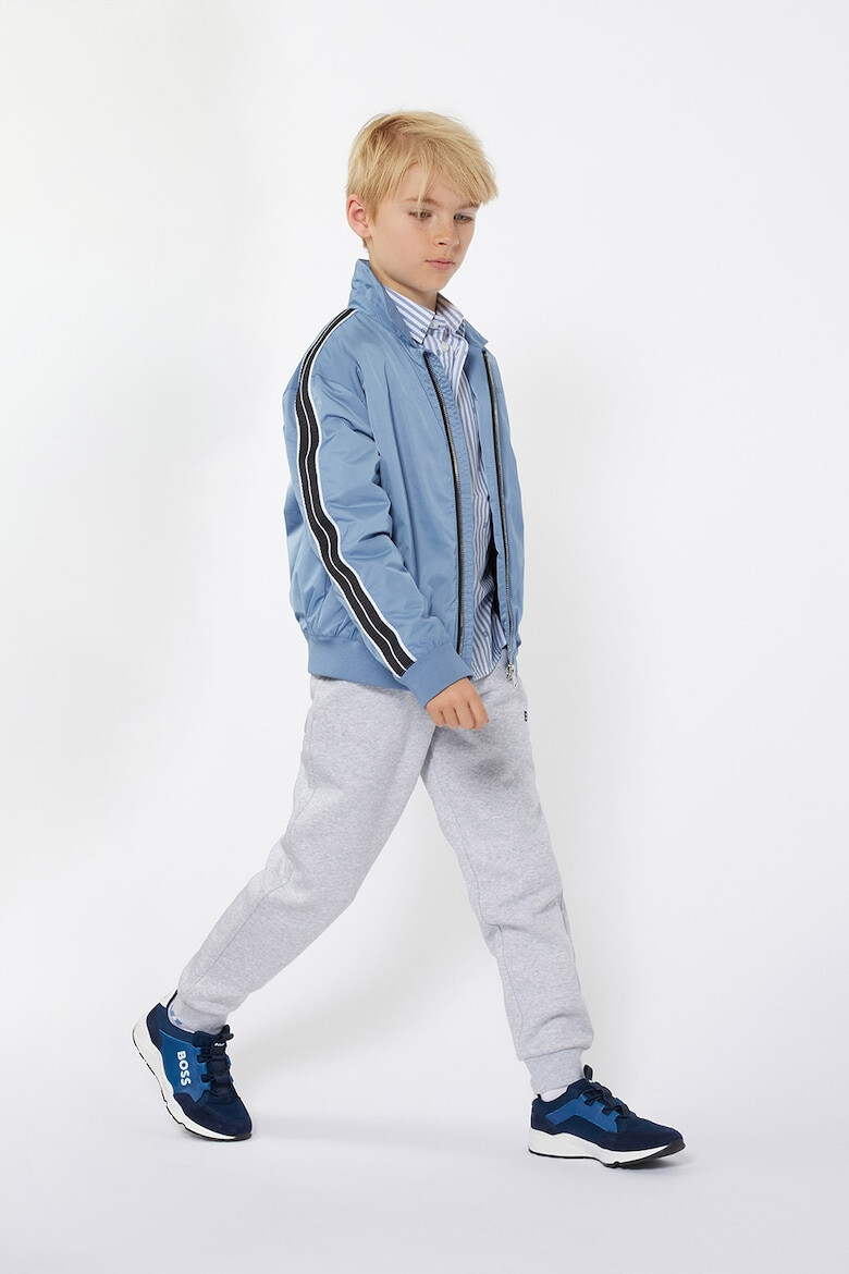 BOSS Kidswear Спортни обувки с велур - Pepit.bg