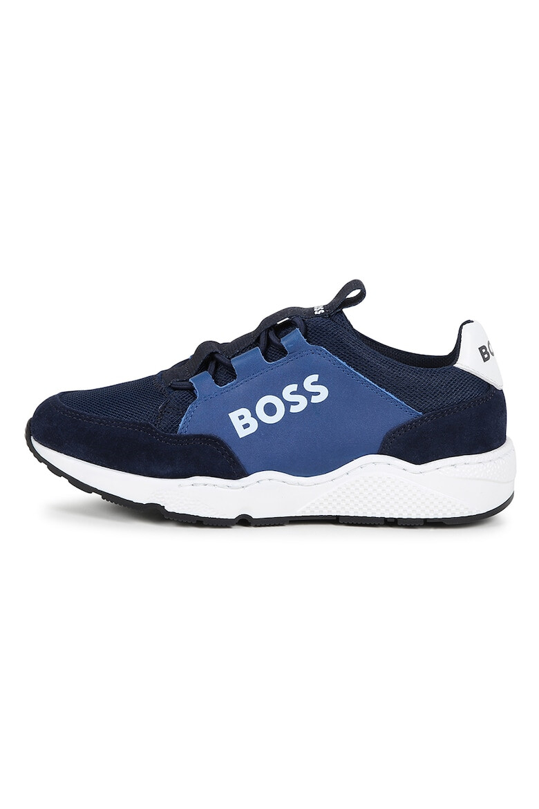 BOSS Kidswear Спортни обувки с велур - Pepit.bg