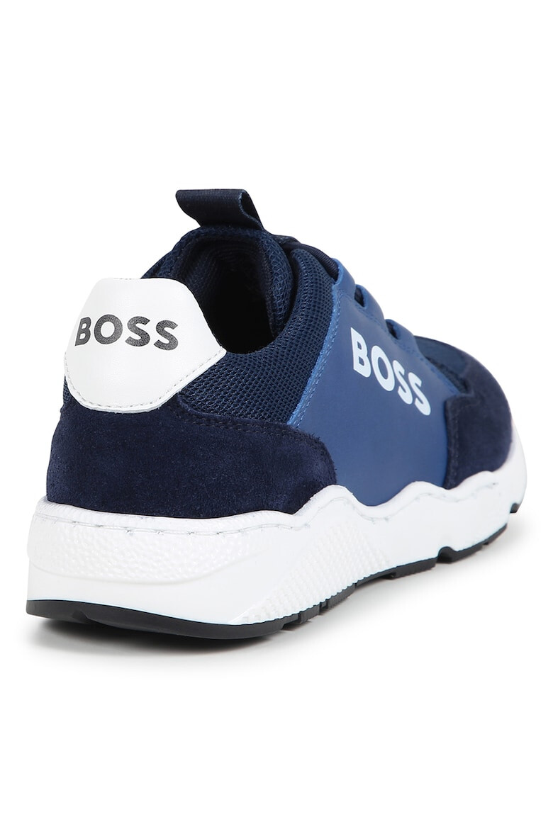 BOSS Kidswear Спортни обувки с велур - Pepit.bg