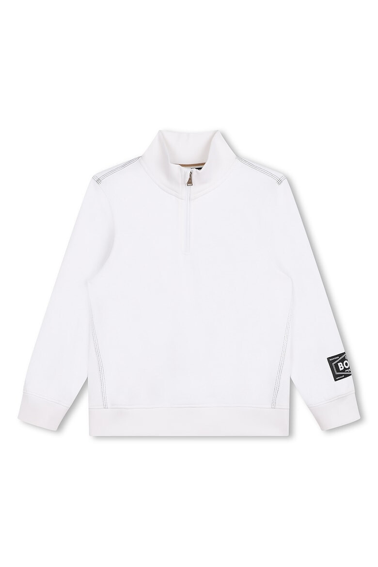 BOSS Kidswear Суитшърт с къс цип - Pepit.bg
