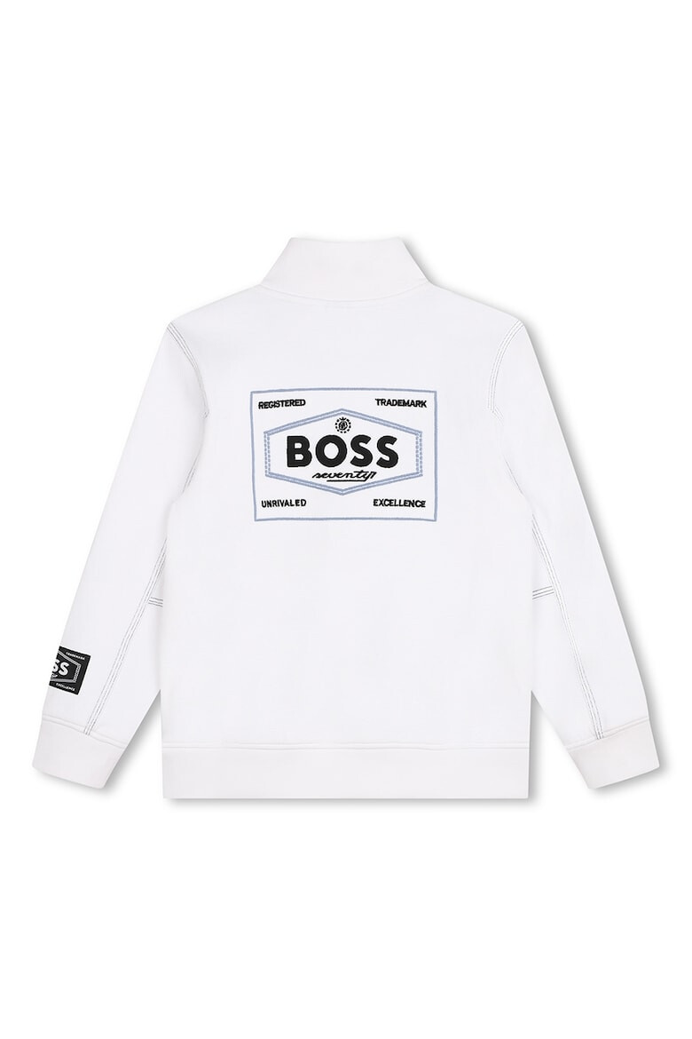 BOSS Kidswear Суитшърт с къс цип - Pepit.bg