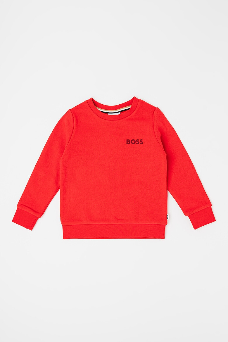 BOSS Kidswear Суитшърт с памук с лого - Pepit.bg