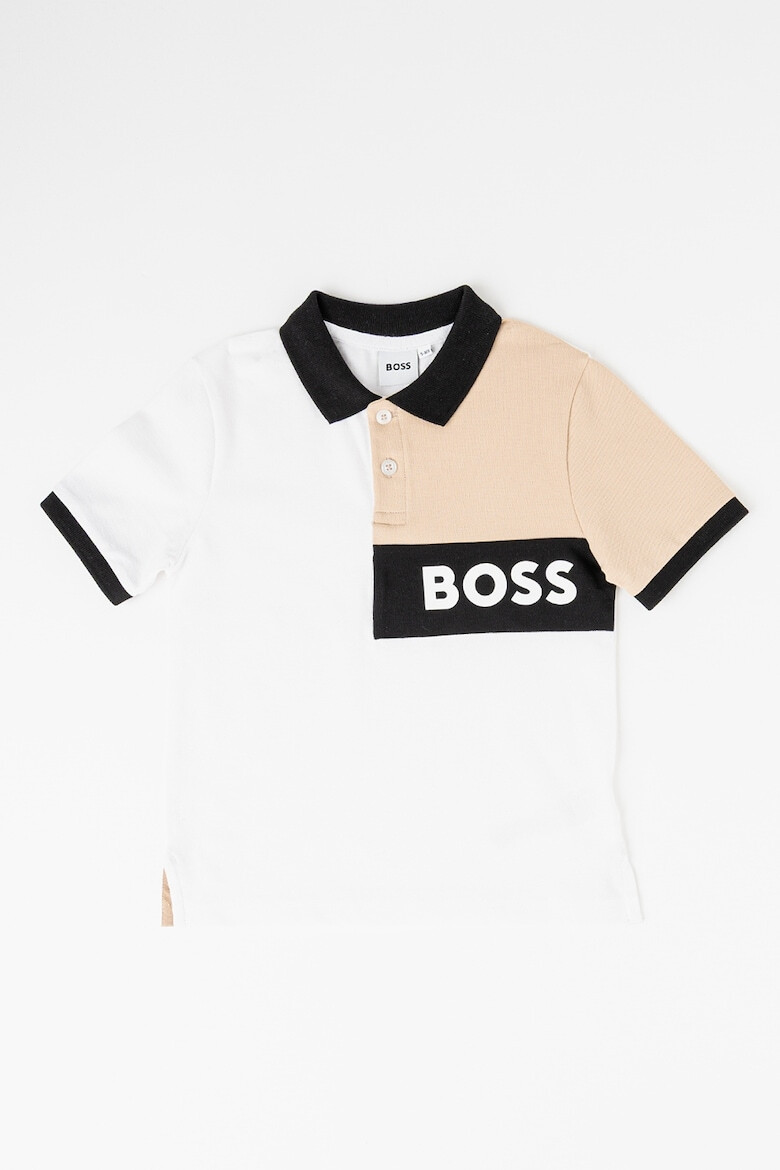 BOSS Kidswear Тениска с яка и бермуди - Pepit.bg
