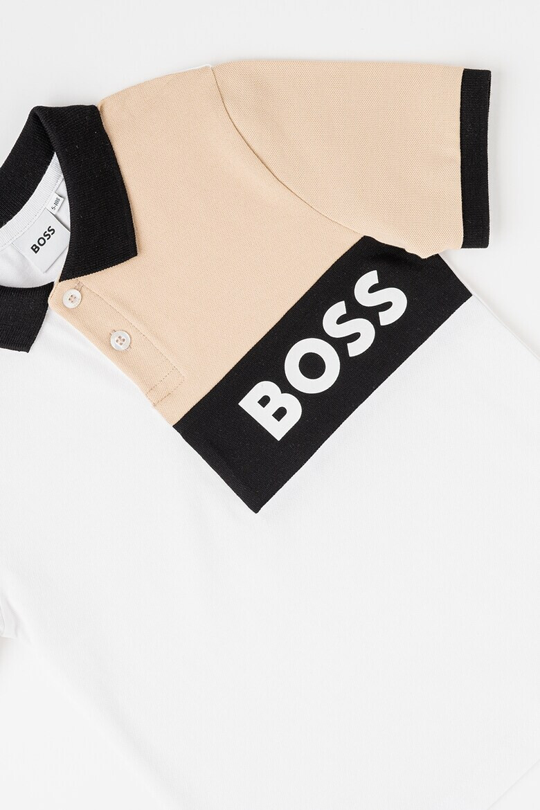 BOSS Kidswear Тениска с яка и бермуди - Pepit.bg