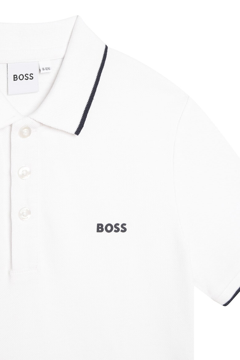 BOSS Kidswear Тениска с яка и лого - Pepit.bg