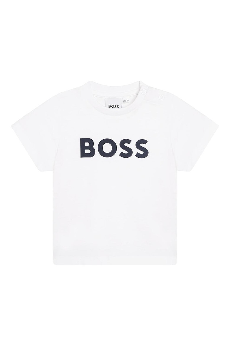 BOSS Kidswear Тениска с контрастно лого - Pepit.bg