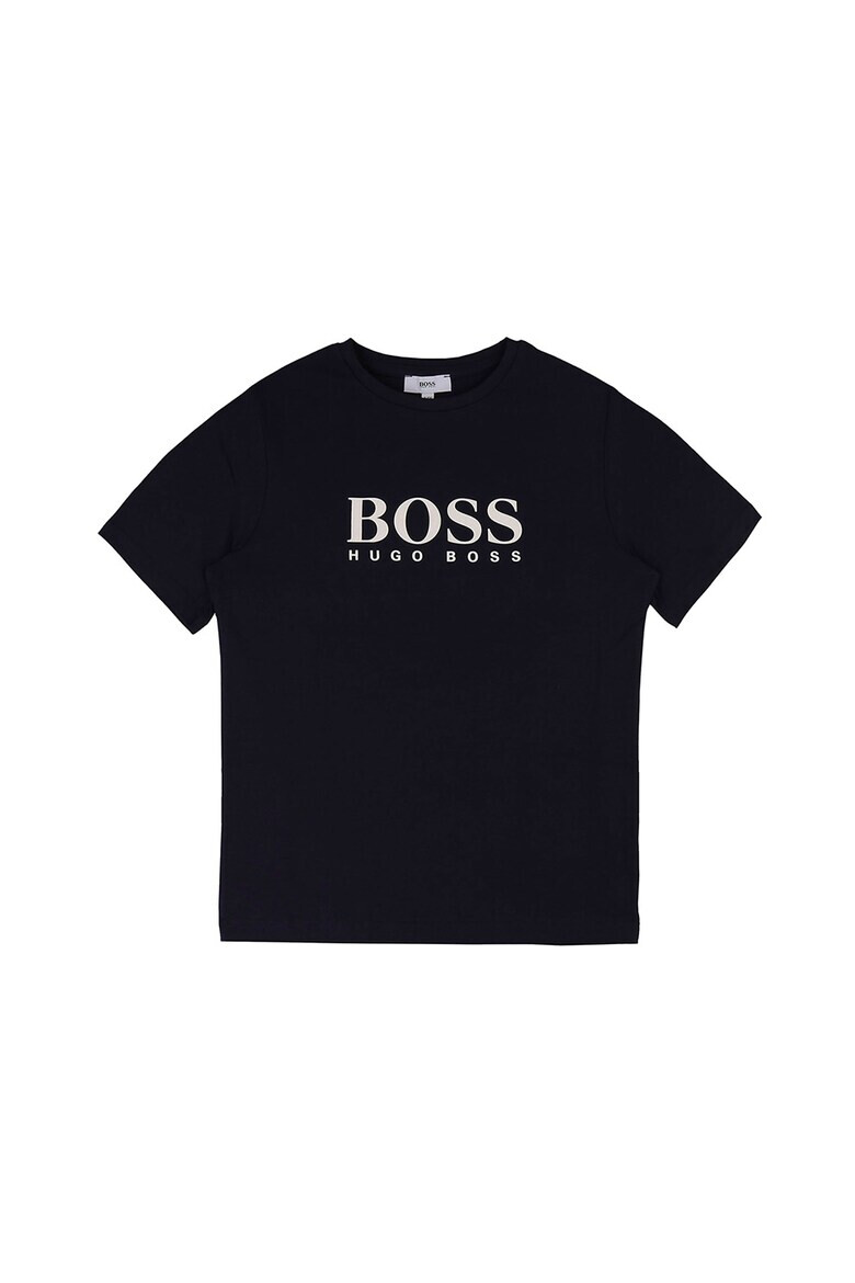 BOSS Kidswear Тениска с овално деколте и лого 1 - Pepit.bg