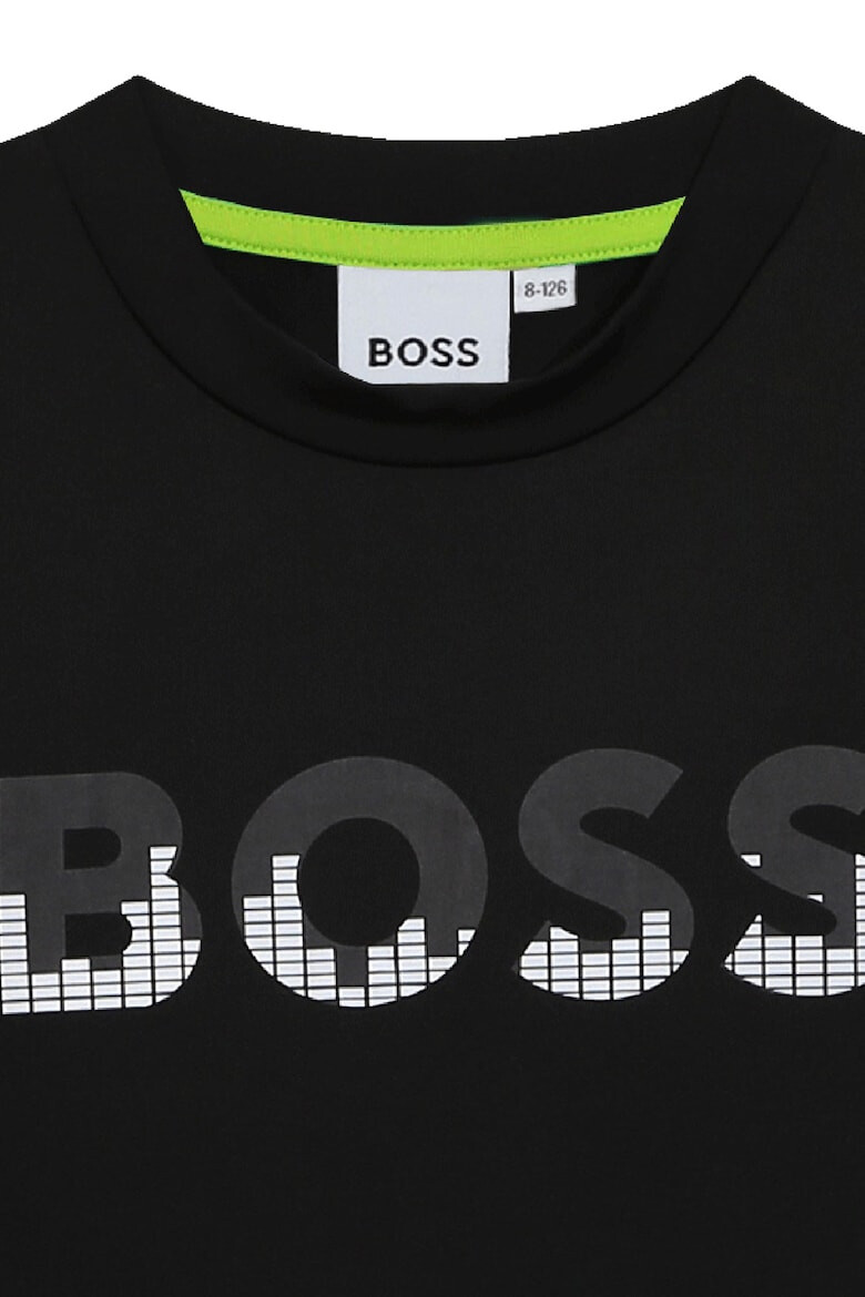 BOSS Kidswear Тениска с овално деколте и лого - Pepit.bg