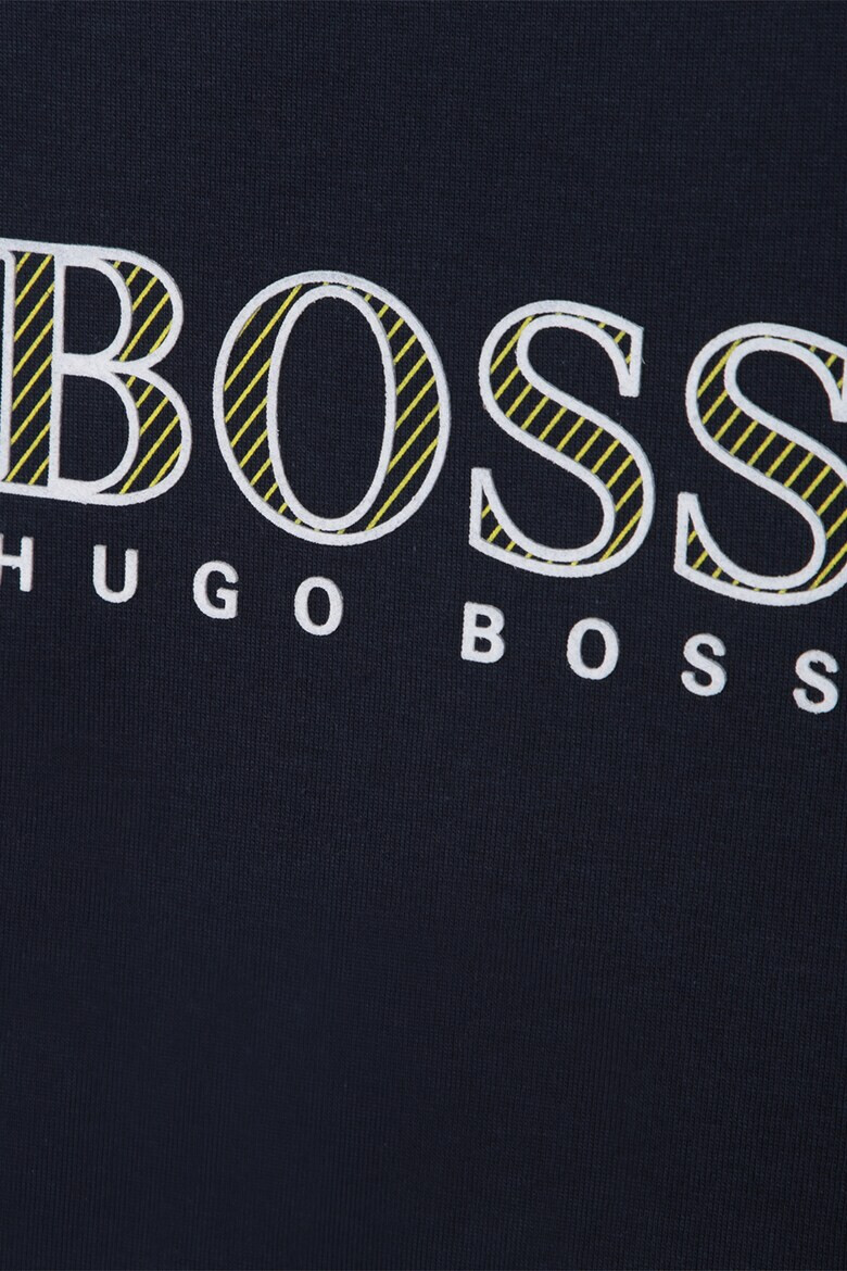 BOSS Kidswear Тениска с овално деколте и лого - Pepit.bg