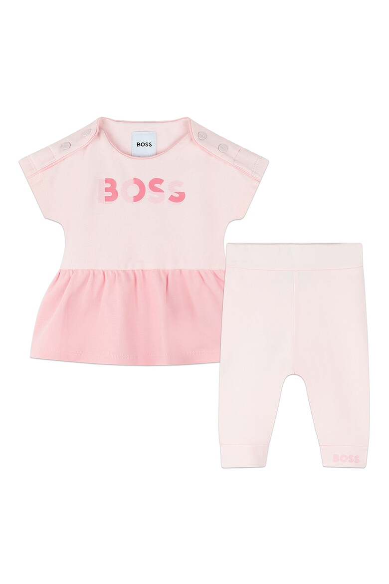 BOSS Kidswear Тениска с памук и клин - Pepit.bg