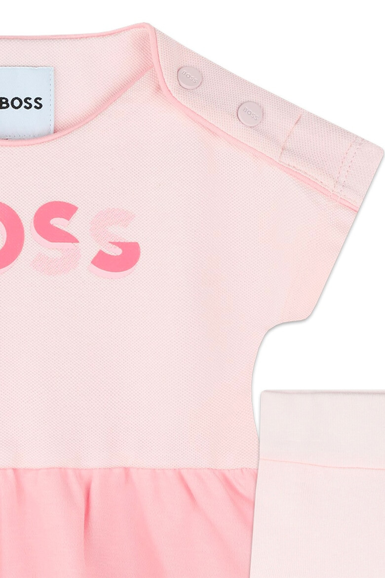 BOSS Kidswear Тениска с памук и клин - Pepit.bg