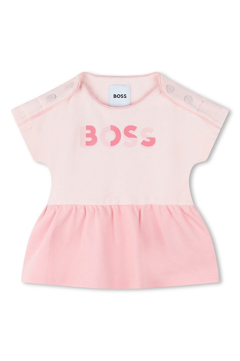 BOSS Kidswear Тениска с памук и клин - Pepit.bg