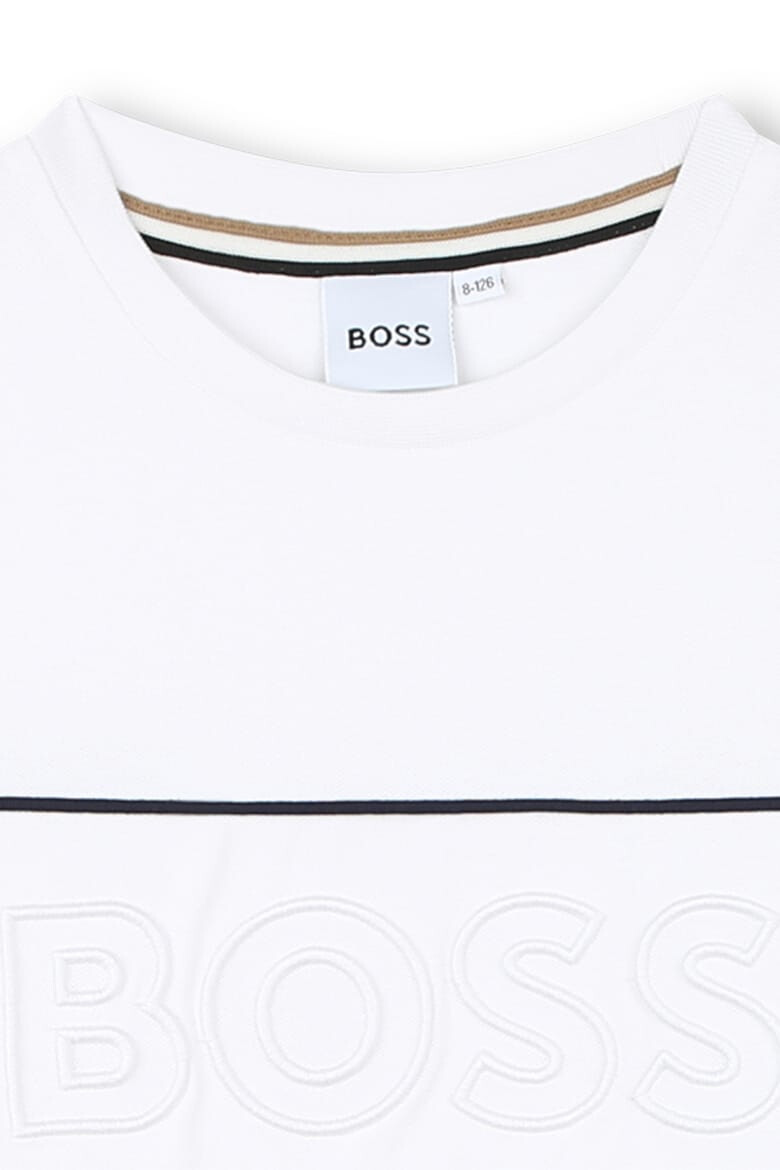 BOSS Kidswear Тениска с памук с лого - Pepit.bg