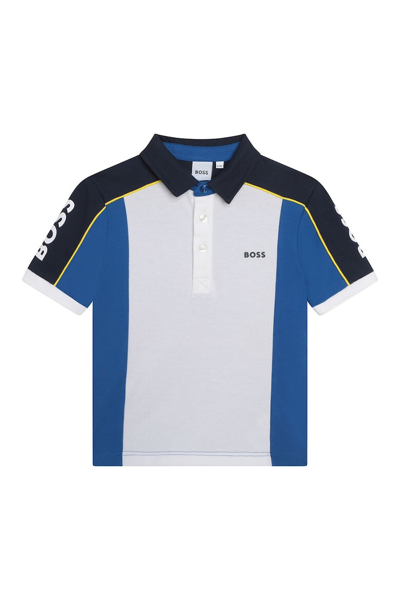BOSS Kidswear Тениска с яка и бермуди - Pepit.bg