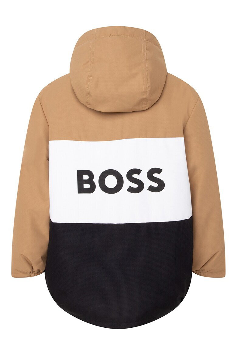 BOSS Kidswear Ватирано зимно яке в цветен блок - Pepit.bg