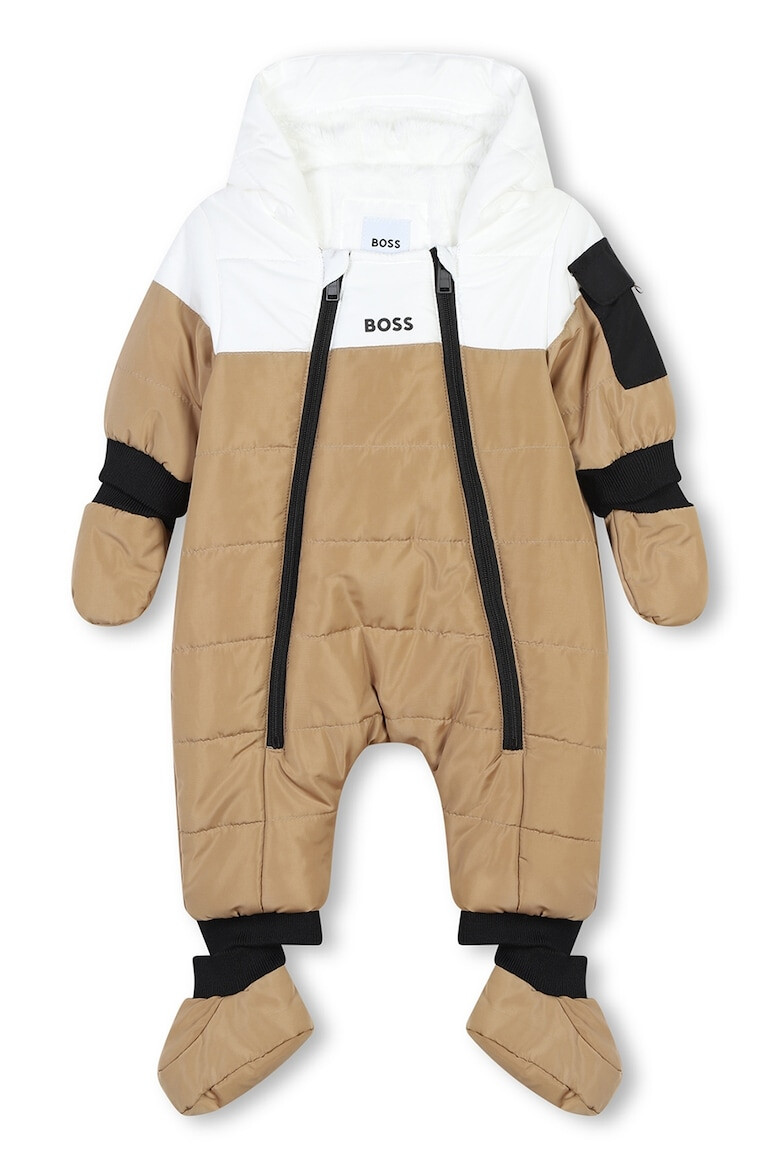 BOSS Kidswear Зимен гащеризон с отделящи се ръкавички и буйки - Pepit.bg