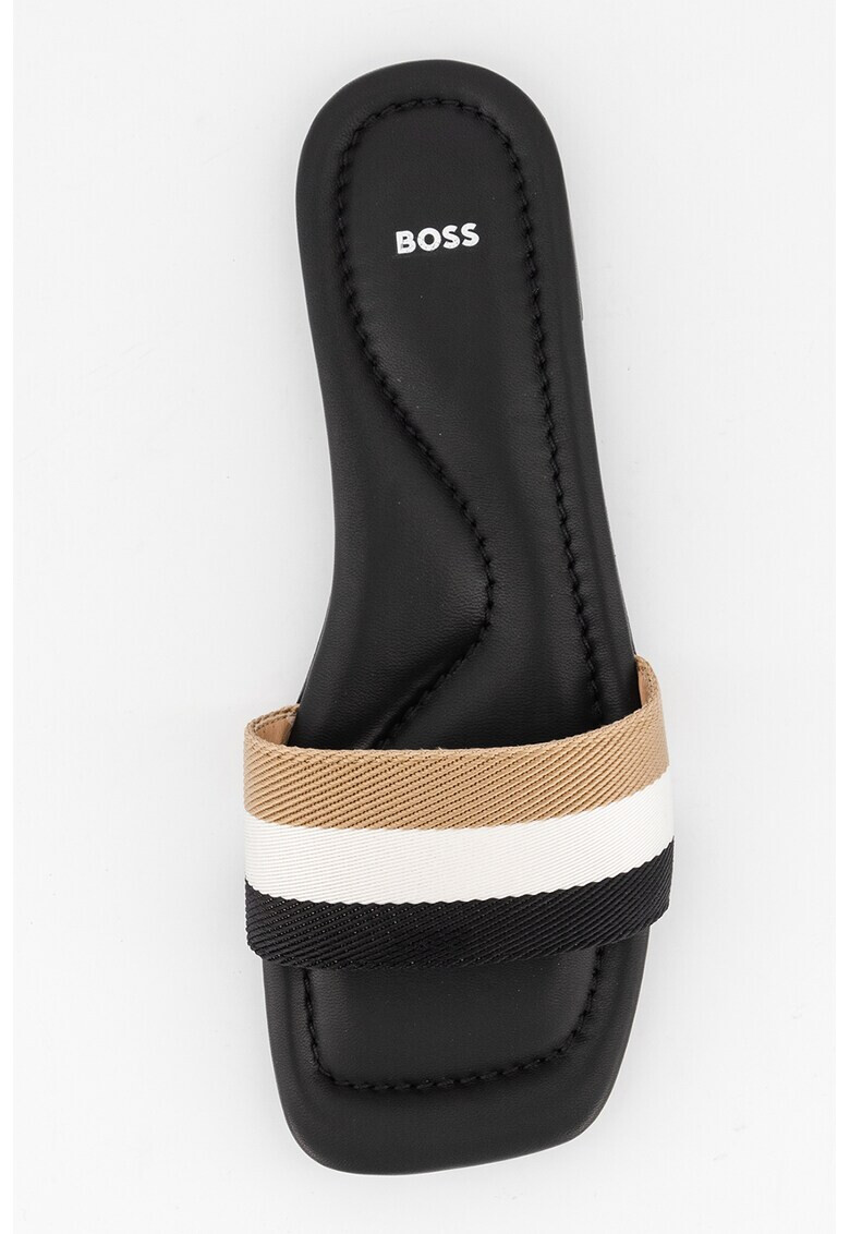 BOSS Кожени чехли с контрасти - Pepit.bg