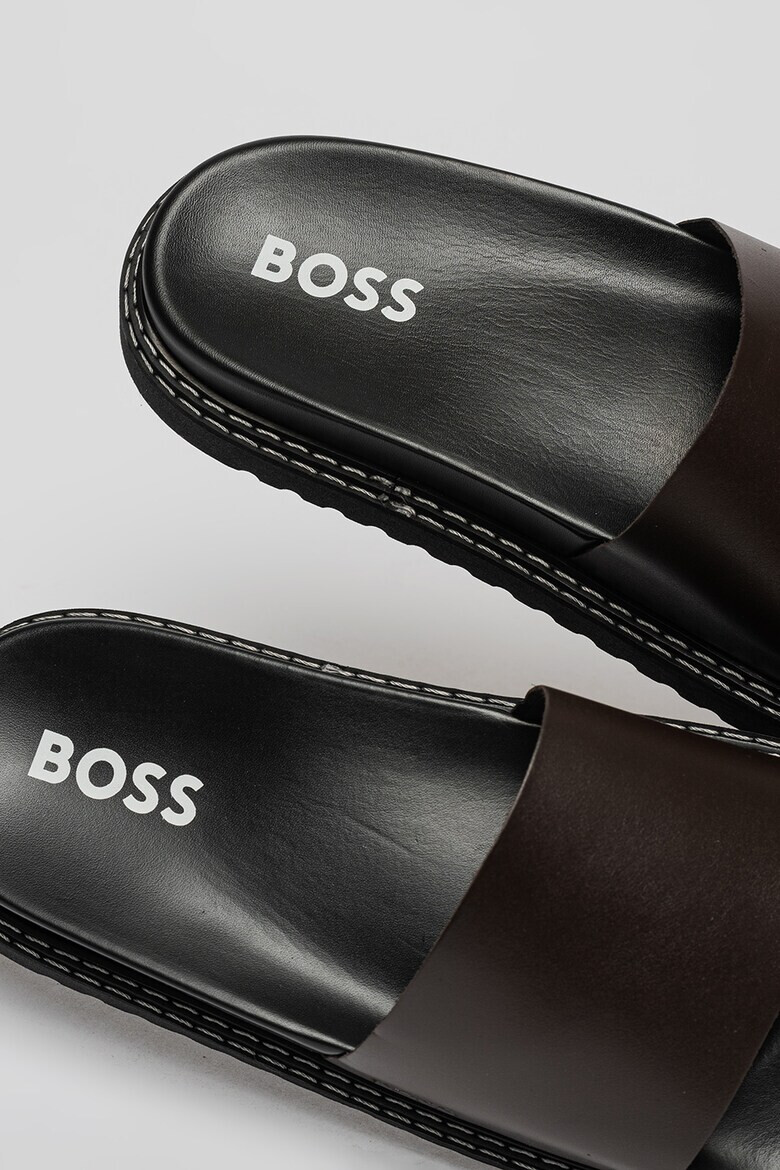 BOSS Кожени чехли Cliff - Pepit.bg