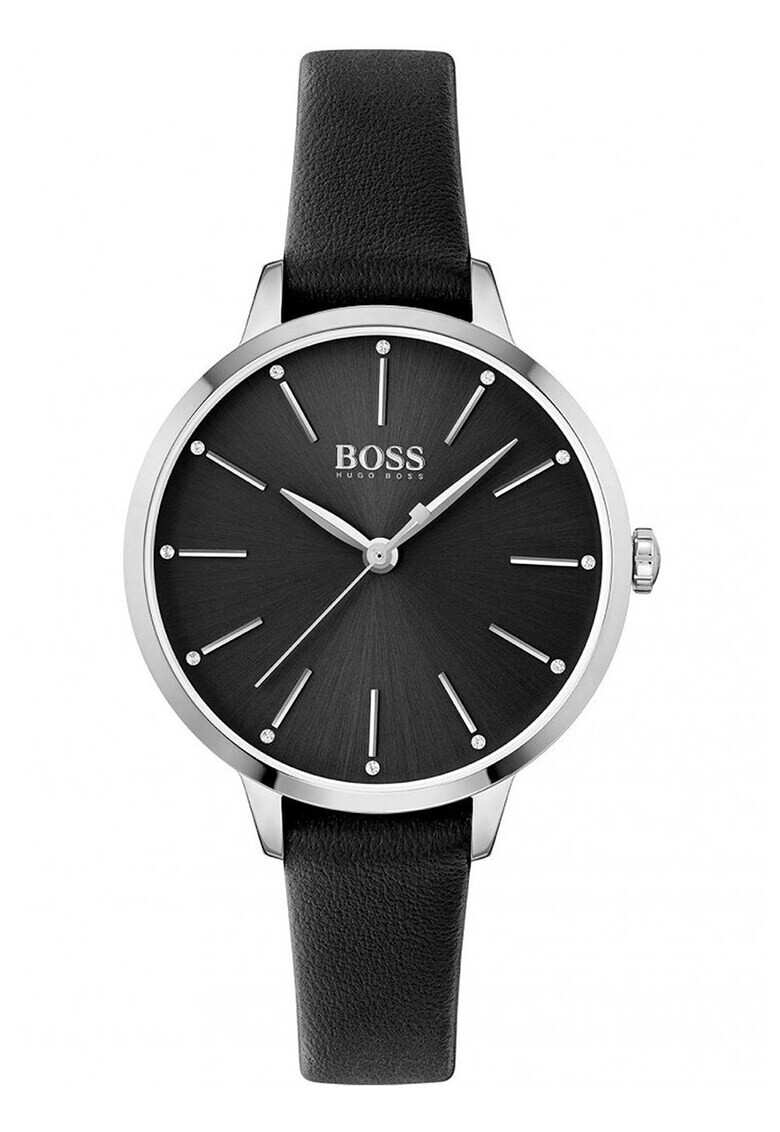 BOSS Кварцов часовник с кристали - Pepit.bg