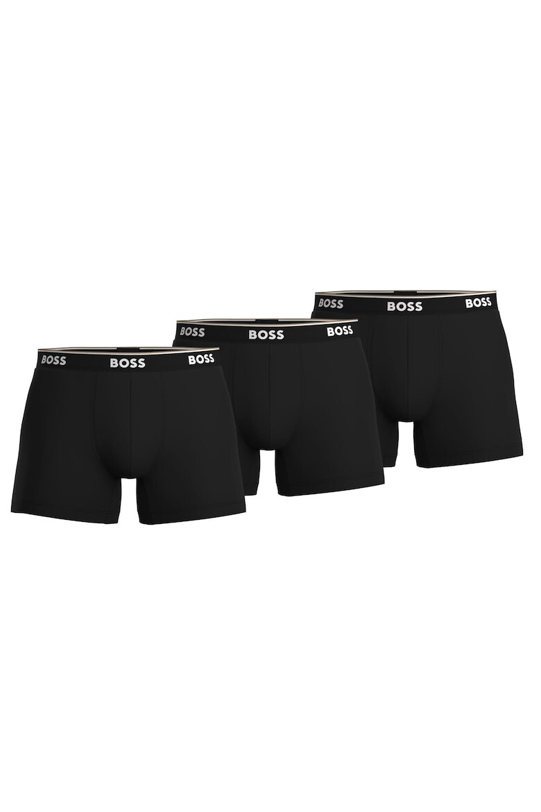 BOSS Мъжки боксерки - 3-pack - B-Boxer Briefs 3P Power - Cotton Stretch - Logo B-BoxerBr 3P Power 12941 - Pepit.bg