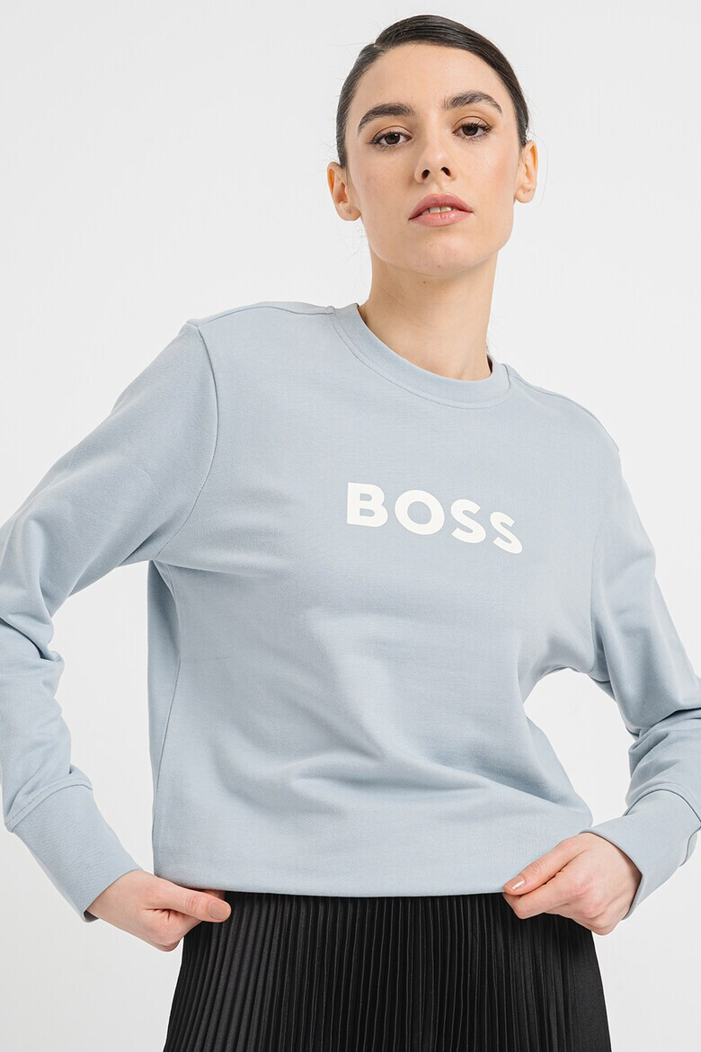 BOSS Памучен суитшърт с лого - Pepit.bg