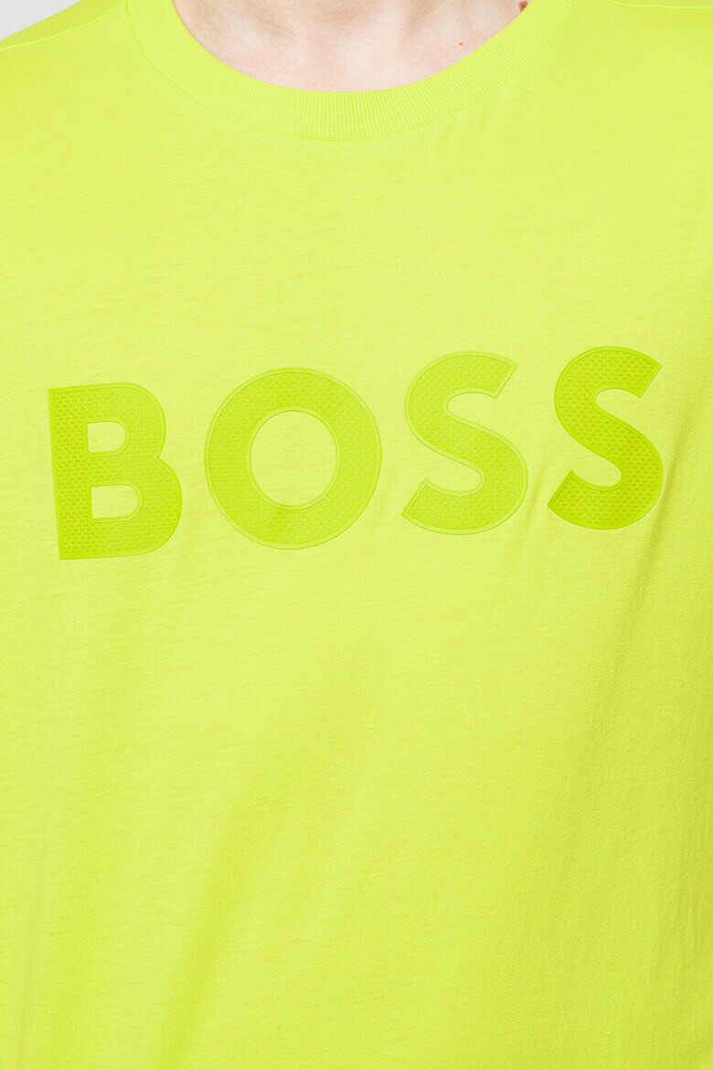 BOSS Памучна тениска с лого - Pepit.bg