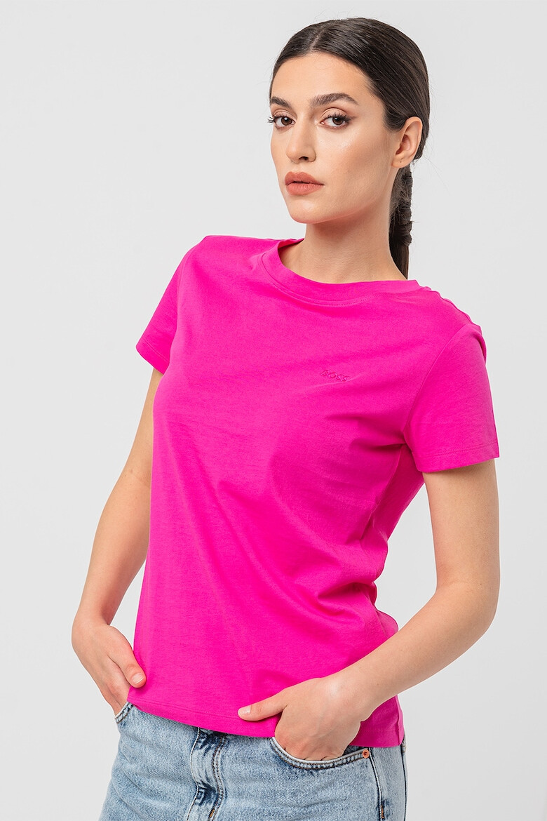 BOSS Памучна тениска слим Esogo - Pepit.bg