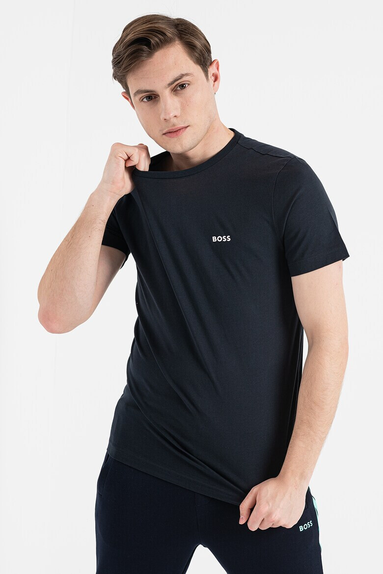 BOSS Памучна тениска Tee7 с лого на гърба - Pepit.bg
