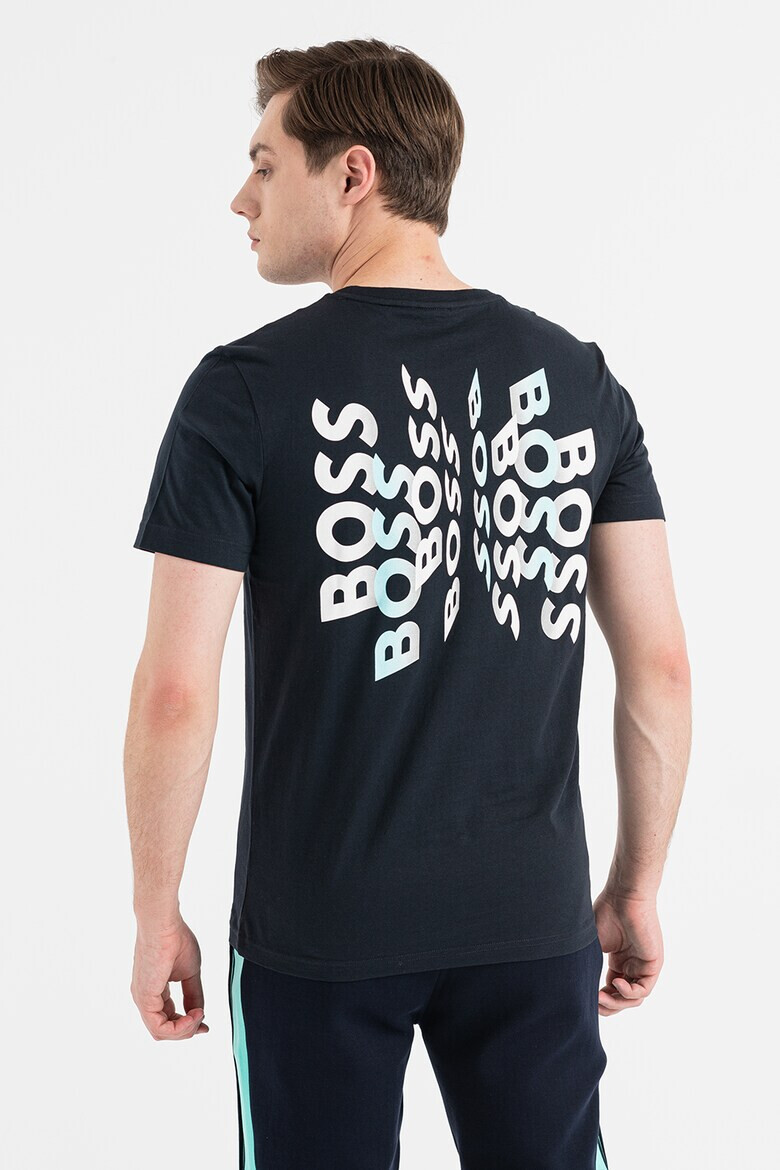 BOSS Памучна тениска Tee7 с лого на гърба - Pepit.bg
