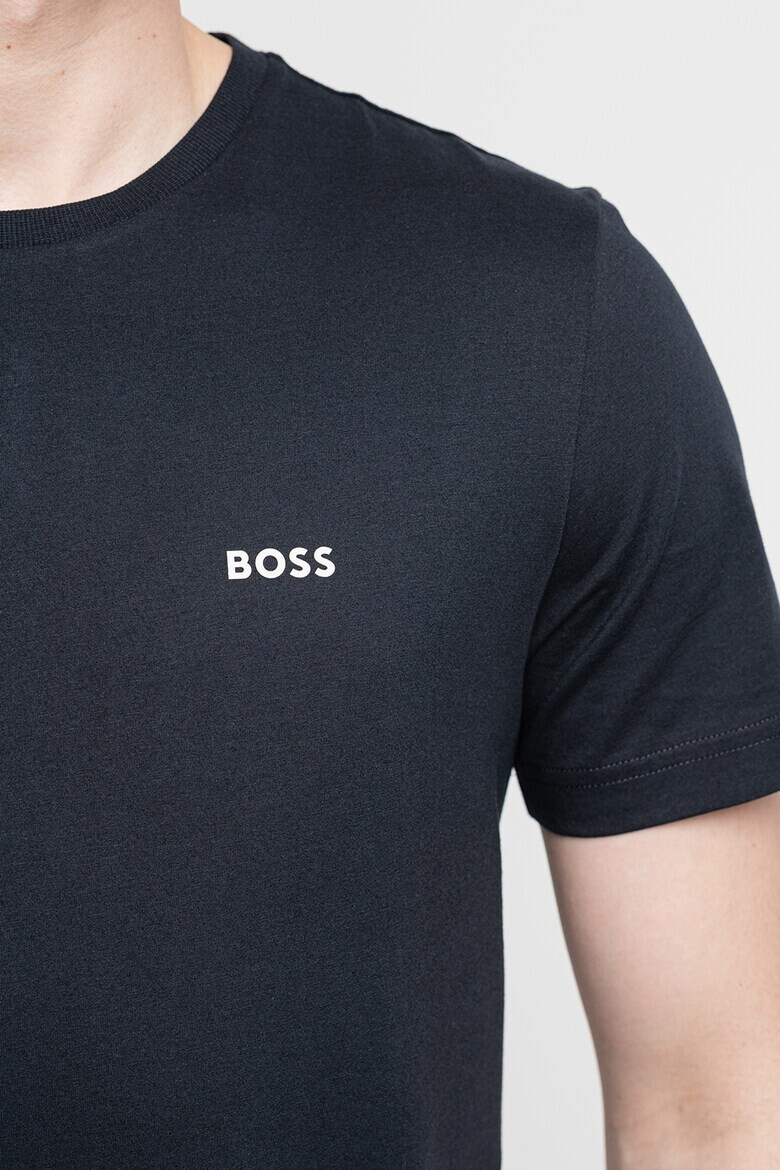 BOSS Памучна тениска Tee7 с лого на гърба - Pepit.bg