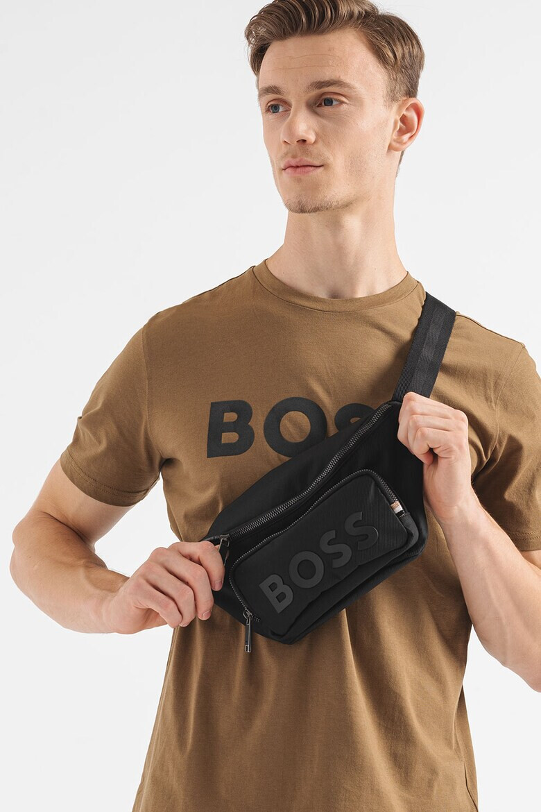 BOSS Памучна тениска Thinking с лого - Pepit.bg