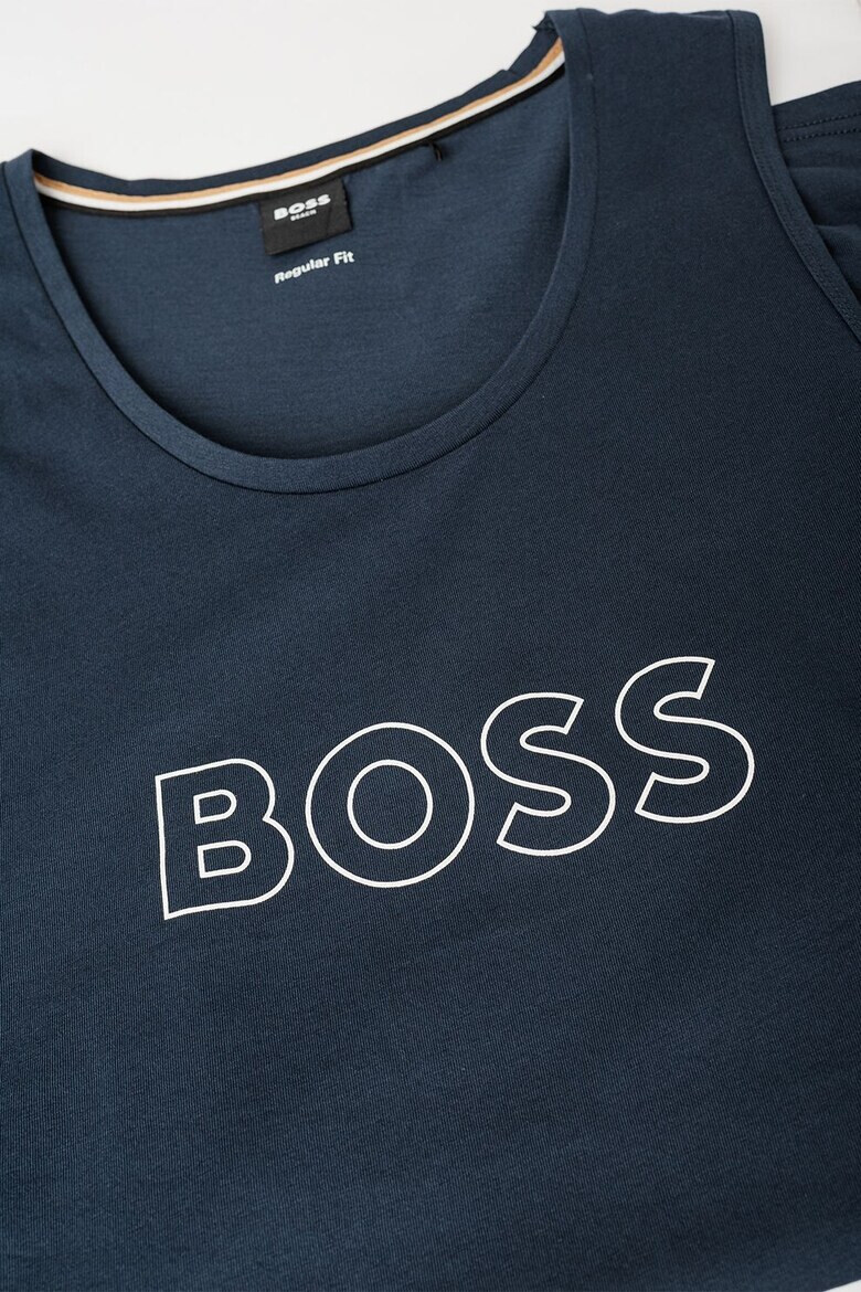 BOSS Стандартен памучен топ - Pepit.bg