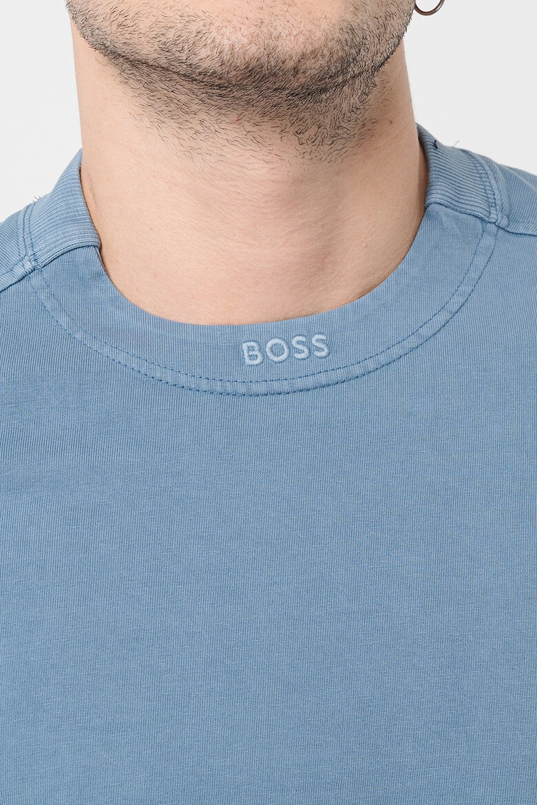 BOSS Свободна памучна тениска - Pepit.bg