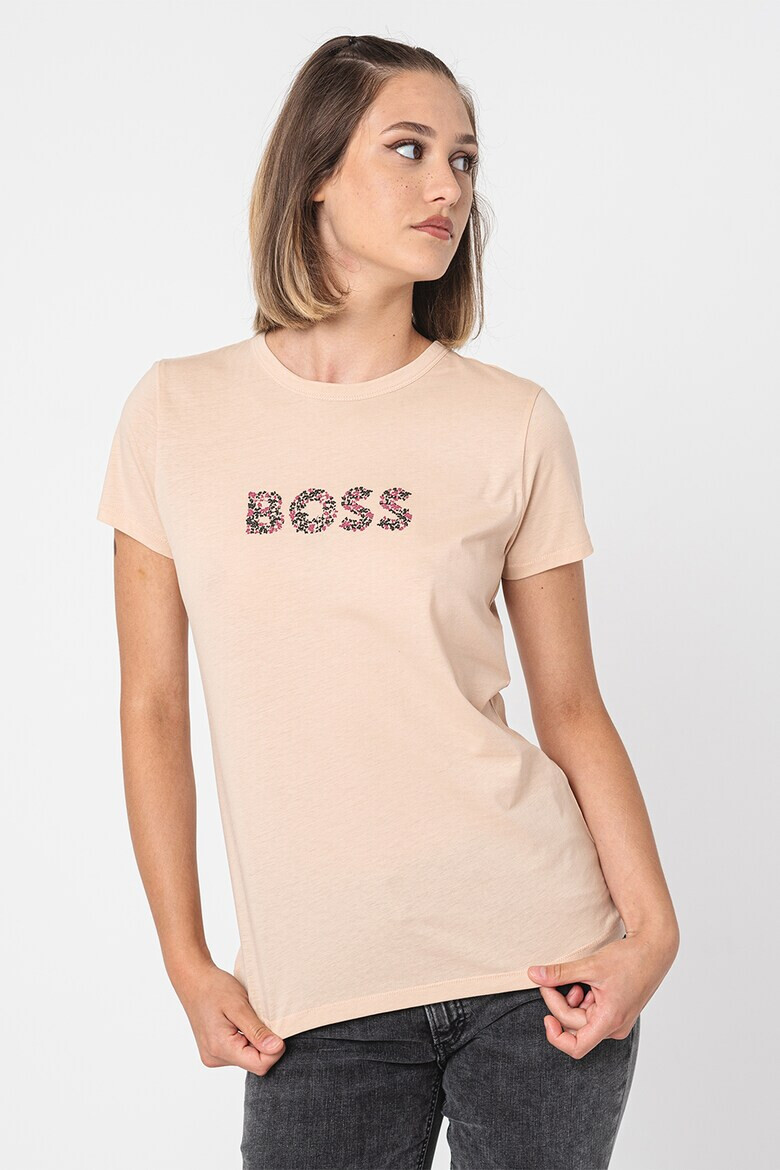 BOSS Тениска Elogo с овално деколте - Pepit.bg