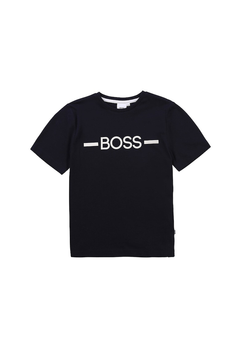 BOSS Тениска с овално деколте и лого - Pepit.bg