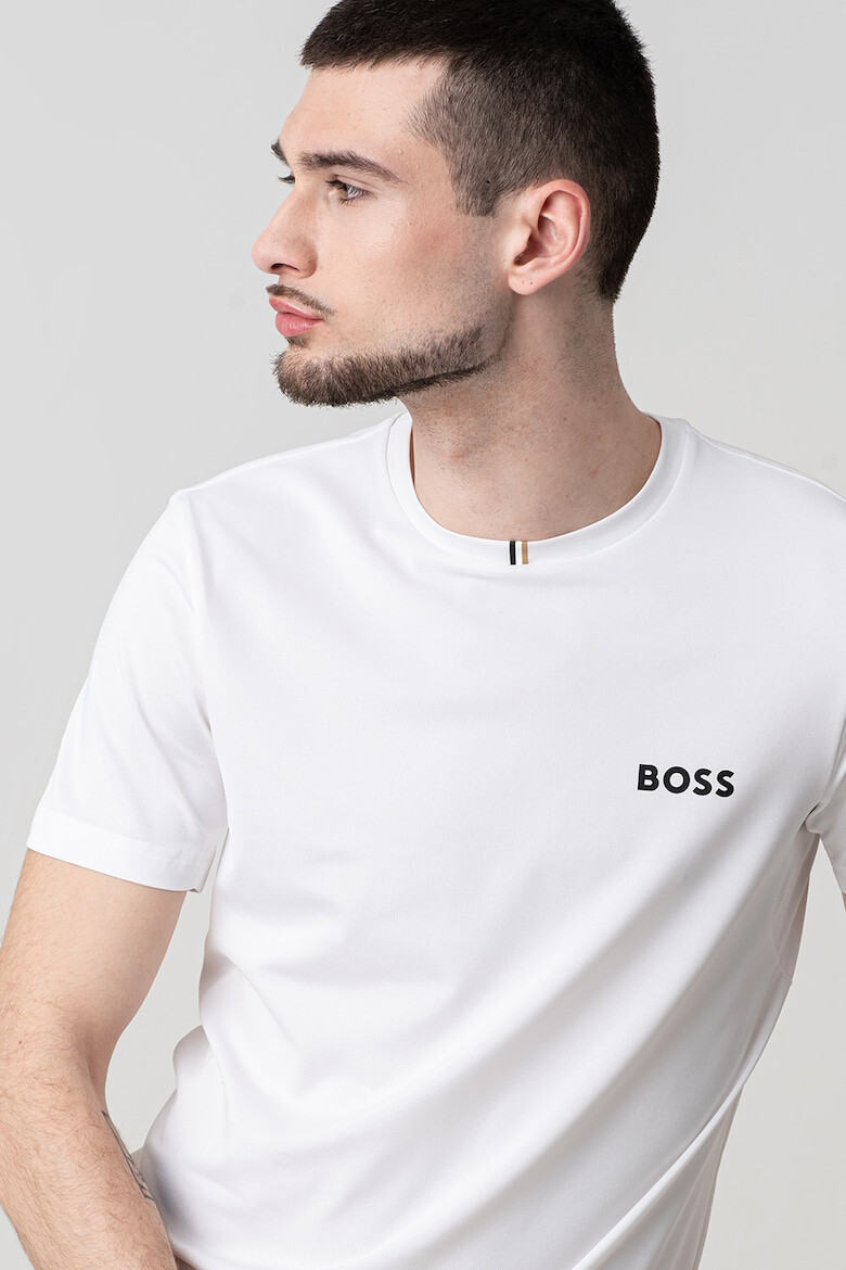 BOSS Тениска с овално деколте и лого - Pepit.bg