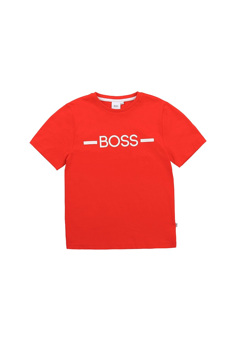 BOSS Тениска с овално деколте и лого - Pepit.bg