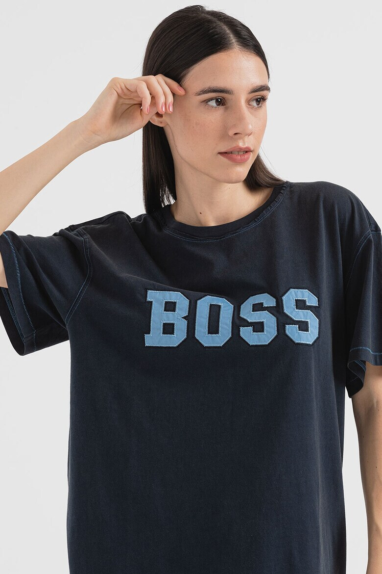BOSS Уголемена тениска с лого - Pepit.bg