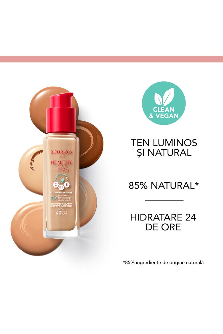 Bourjois Фон дьо тен Healthy Mix 30 мл - Pepit.bg