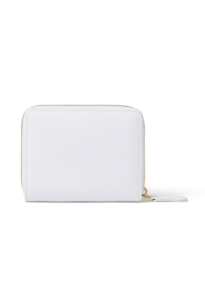 BRACCIALINI Кожено портмоне с лого - Бял - Pepit.bg