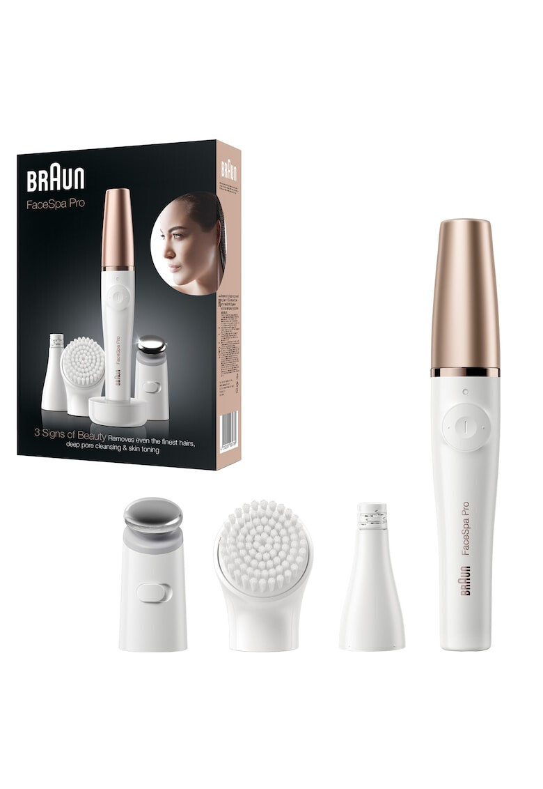 Braun Епилатор Facial FaceSpa Pro SE911 3 in 1 10 пинсети Таймер Презареждащ - Pepit.bg