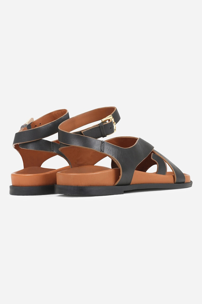 Bronx Кожени сандали с ниска подметка - Pepit.bg